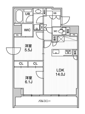 シーズンフラッツ両国EASTの物件間取画像